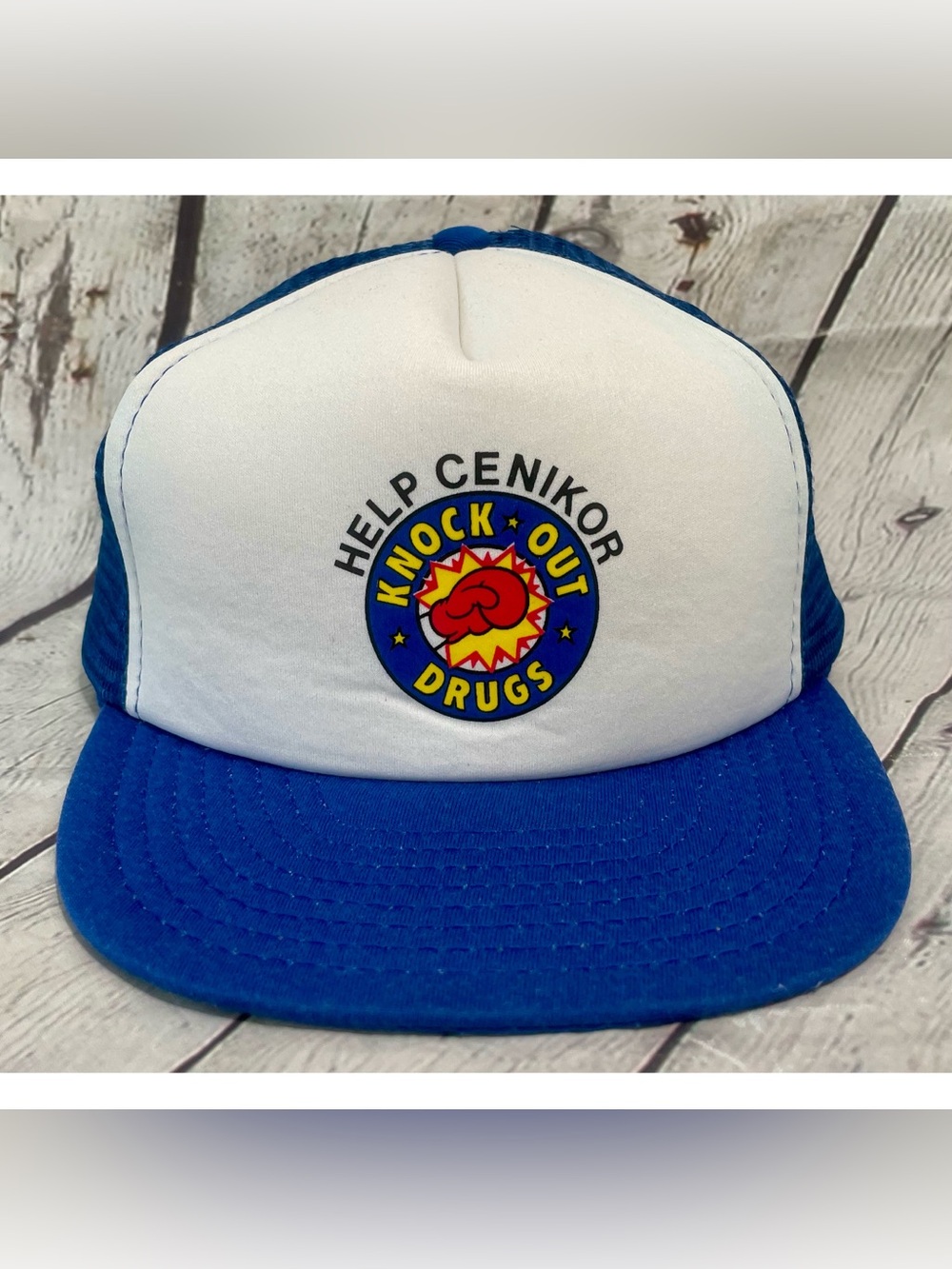Vintage Knock Out Drugs Snapback Trucker Hat